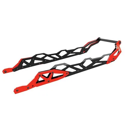 Adventure Rear Bumper 16" — Black / Lava Red
